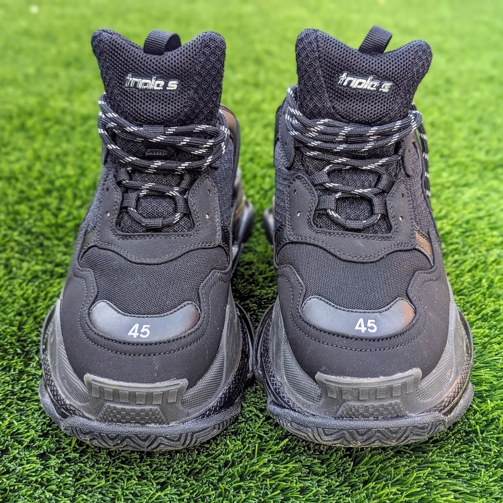 Balenciaga Black Triple S Trainer Sneakers